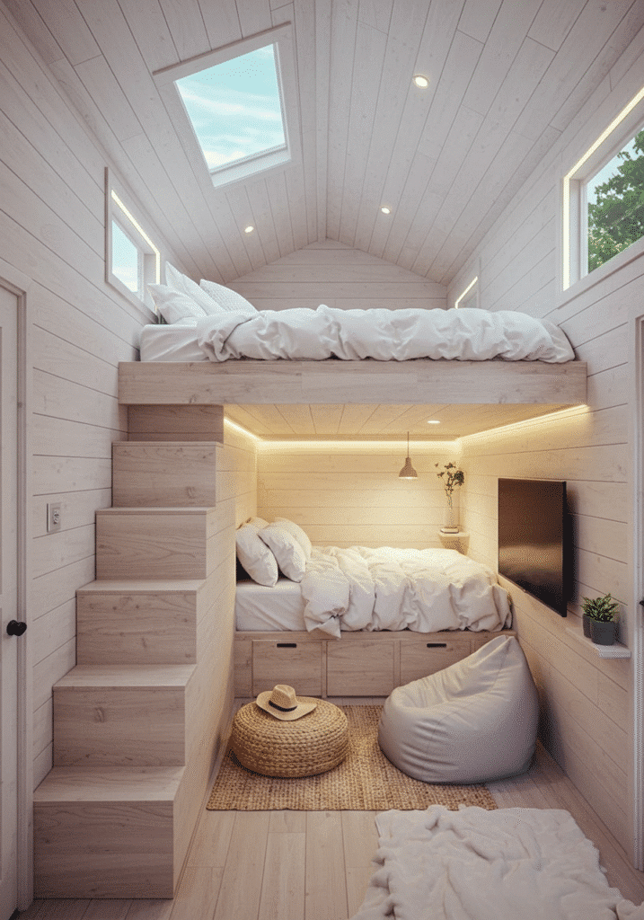 Lofted Beds With Cloud Vibes