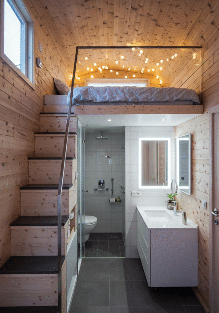 Bedroom Loft Above the Bathroom