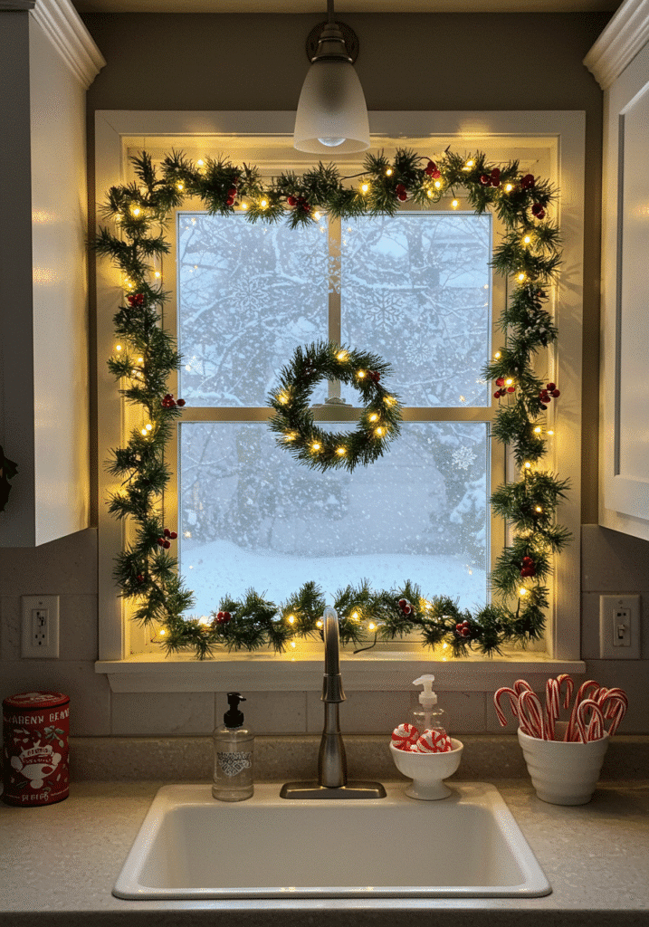 Mini Garland Over the Window