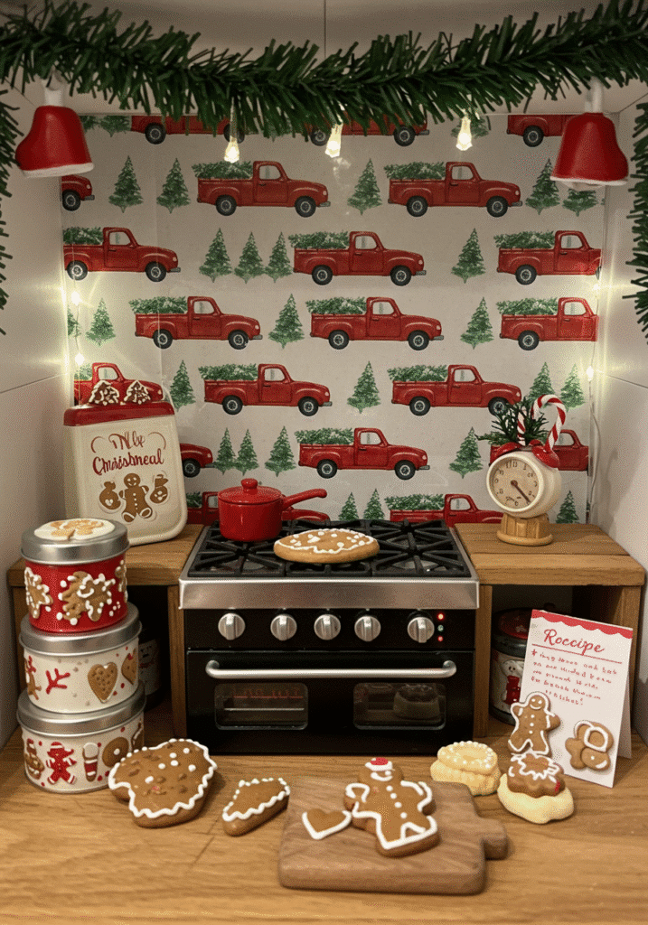 Wrapping Paper as Backsplash