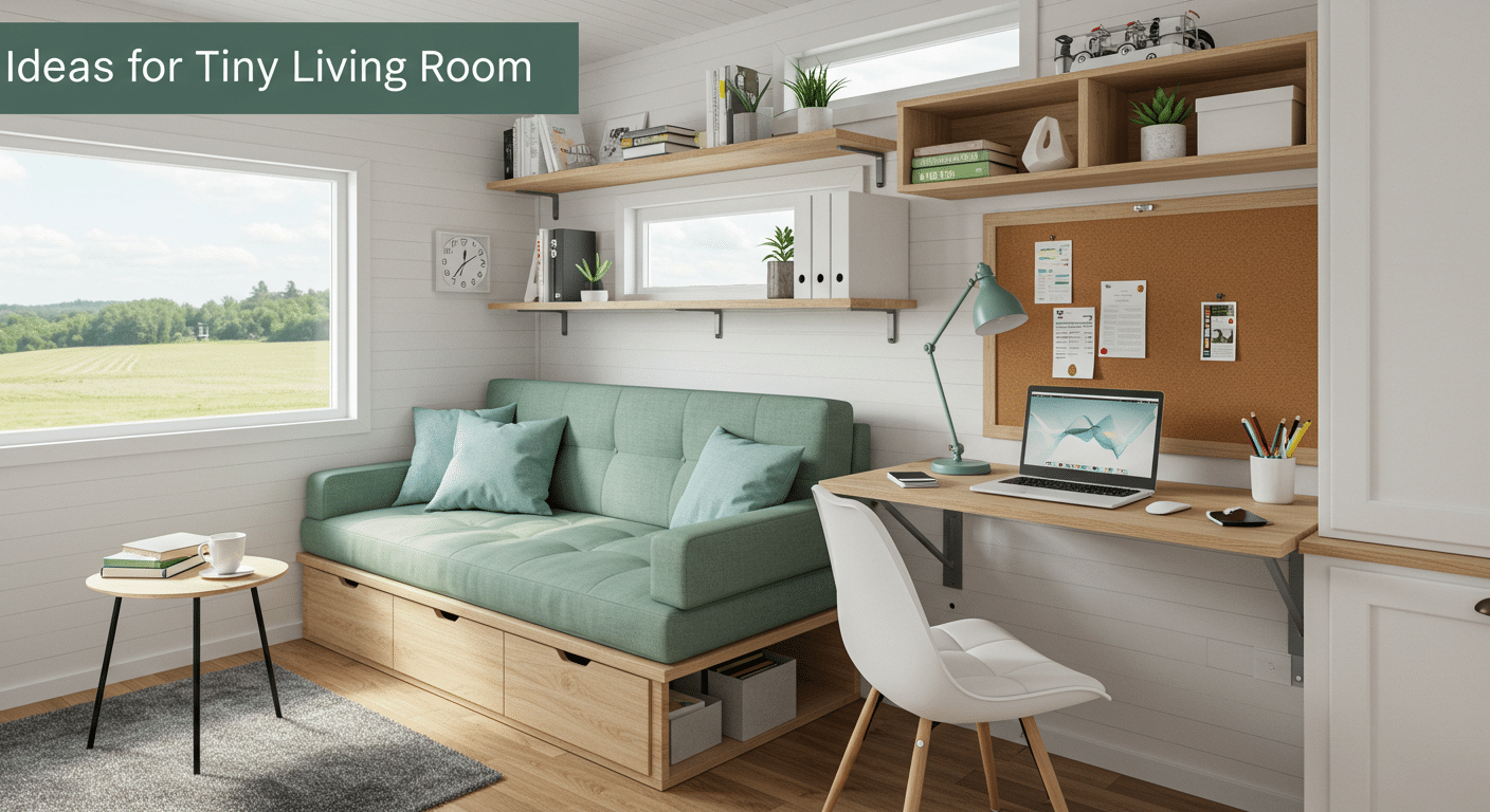 17 Clever Ideas for Your Tiny House Living Room Office