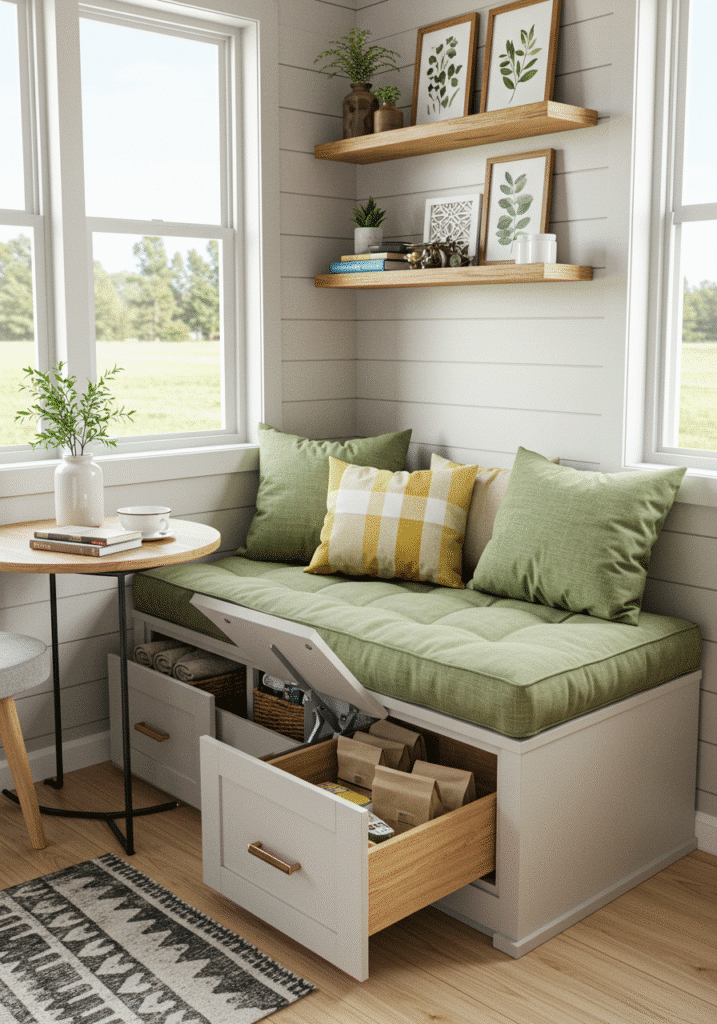 Built-In Benches with Storage