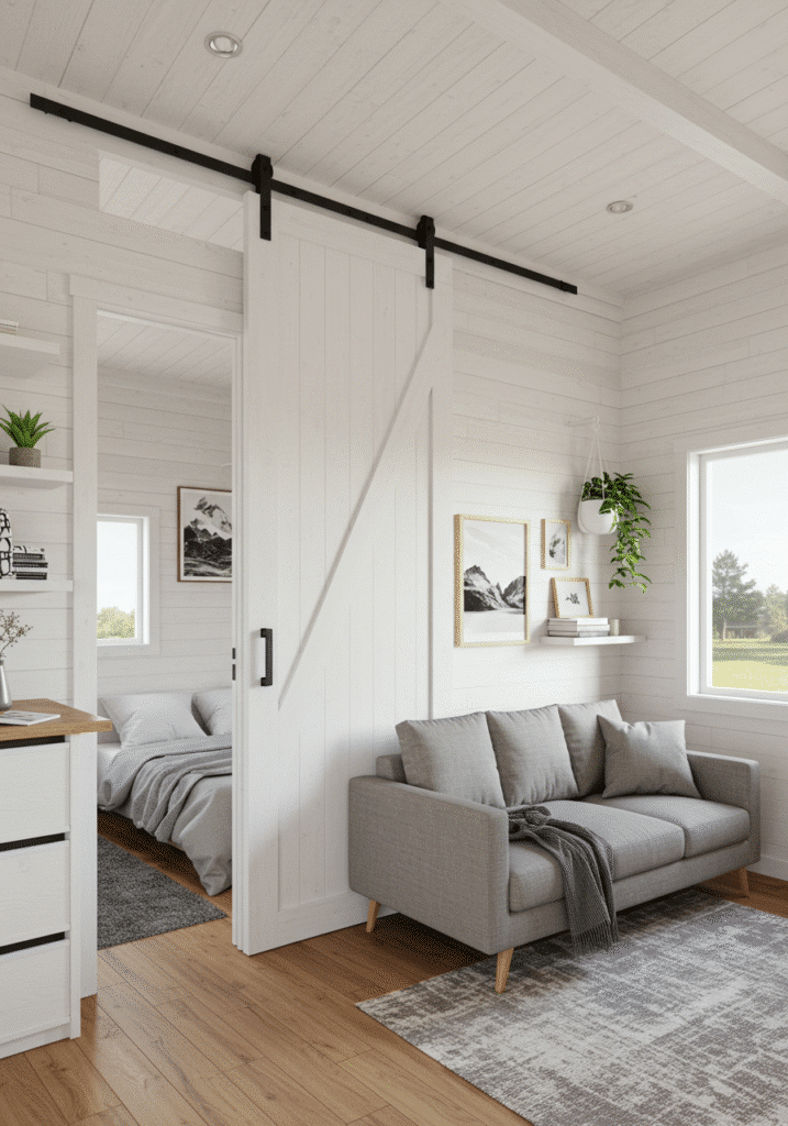 Use Sliding or Pocket Doors
