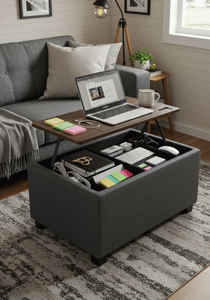 Multi-Purpose Ottomans for Storage and Seating