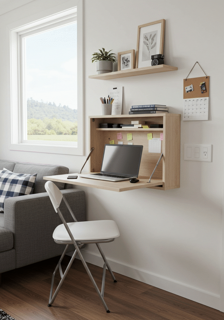 Fold-Down Wall Desks