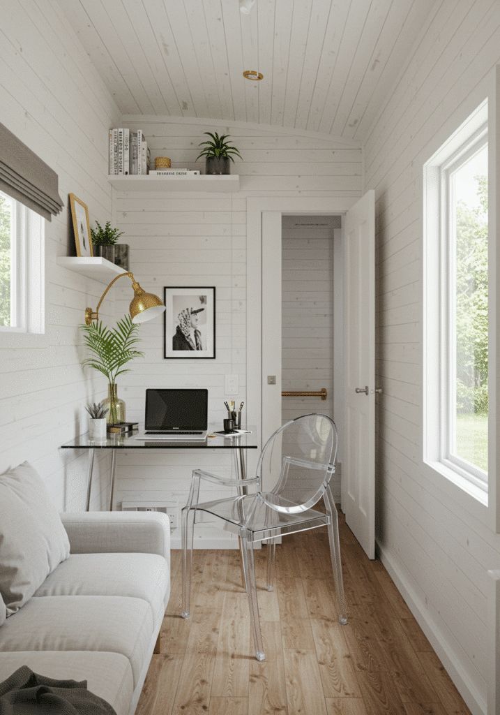 Use Transparent or Light-Colored Furniture to Open Up Space