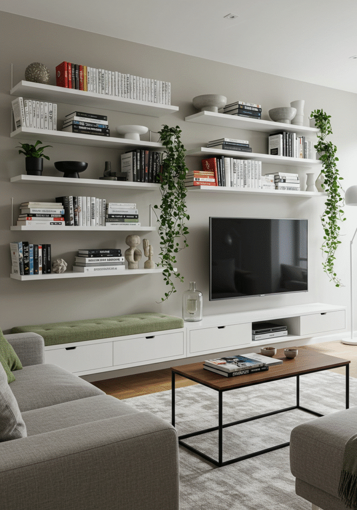 Use Floating Shelves