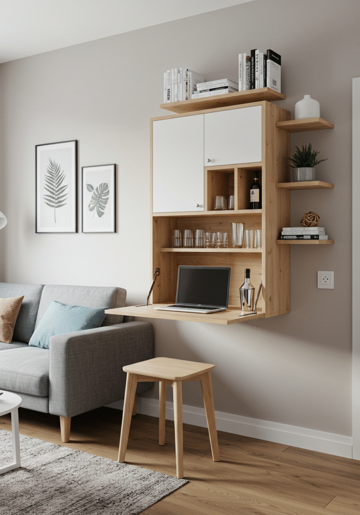 Install a Drop-Down Desk or Bar