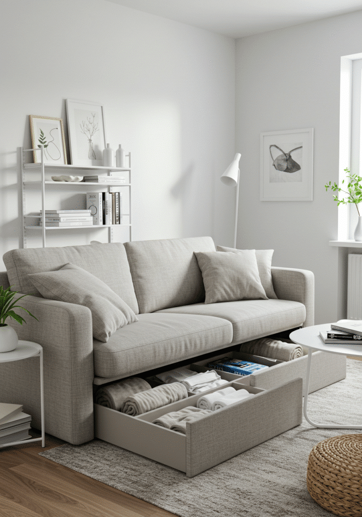 Hide Things Under the Sofa