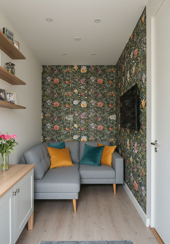 Use Wallpaper on One Small Wall