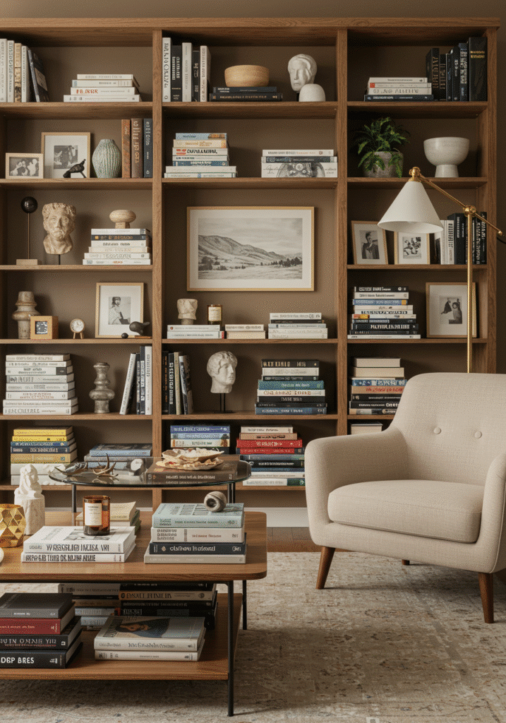 Display Books Horizontally and Vertically