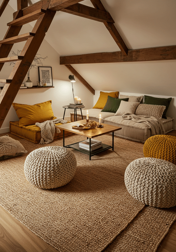 Chunky Poufs & Floor Cushions Galore