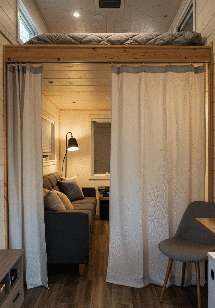 Use a Room Divider for Multi-Zone Vibes
