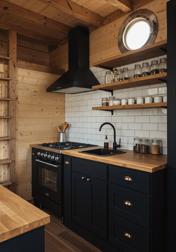 Black and Wood Blend