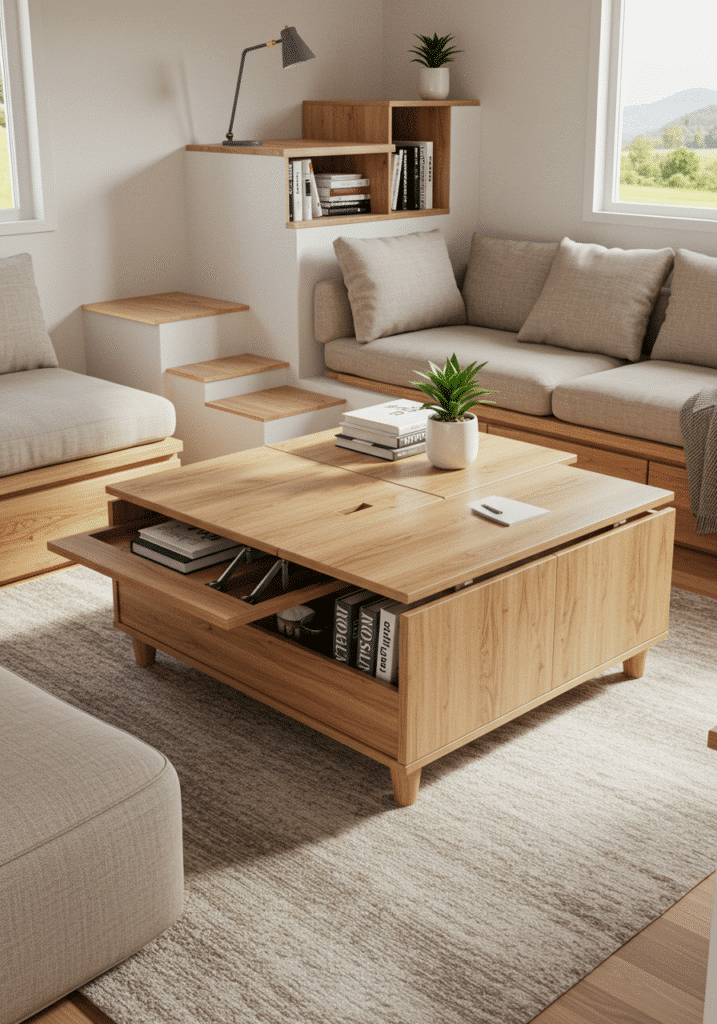 Convertible Coffee Tables with Layers