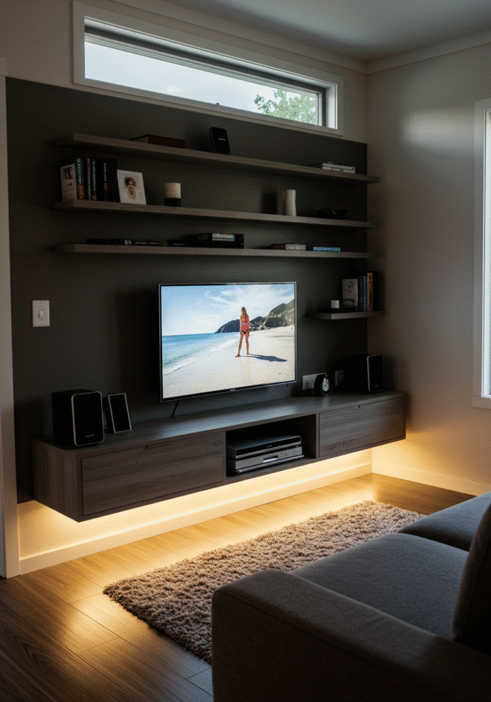 Wall-Mounted TV Units: Bye-Bye Bulky Consoles