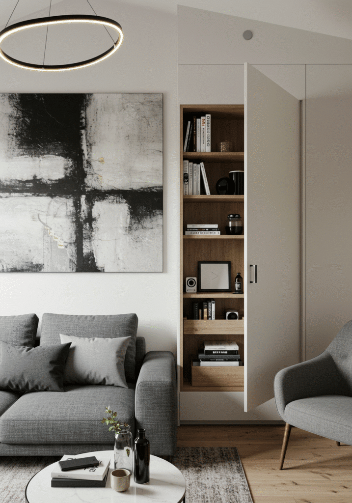 Hidden Storage Behind Artwork: Because Secrets are Sexy
