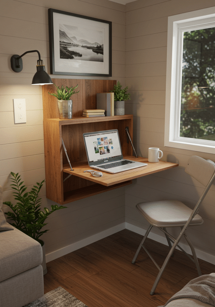 Fold-Down Desks or Tables: Tiny Room, Big Function