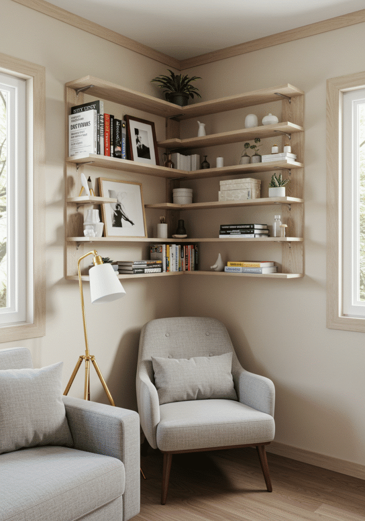 Corner Shelving: Use Those Often Forgotten Angles