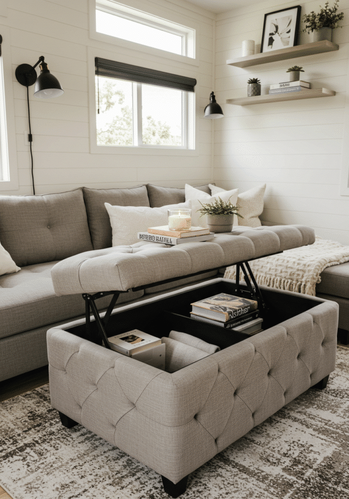 Ottoman Coffee Tables with Hidden Storage